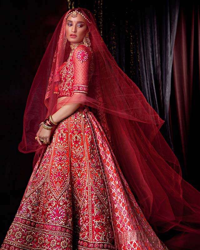 Beautiful Velvet Embroidered Bridal Lehenga at Rs.21000/Piece in morena  offer by Shagun Saree Collection