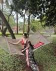 A Black Saree with Red Border and Silver Zari Weaving Saree