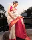 Traditional Wedding Banarasi Silk Saree with Heavy Border Design Saree