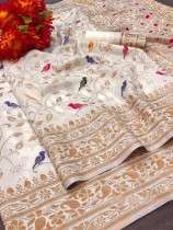 Zari weawing Meenakari design and zari weawing Rich pallu Design Saree