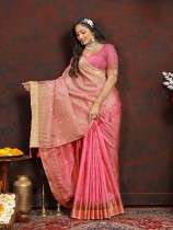 Soft Silk Elegance Highlighting the luxurious fabric of the saree