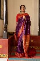 Traditional Golden Zari Woven Banarasi Silk Saree with Intricate Border