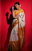 Luxury Allovar Design Saree with Fancy Golden Pallu and Heavy Border